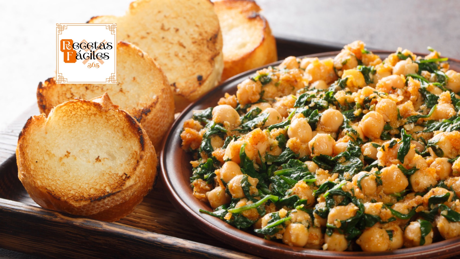 Potaje de garbanzos con espinacas receta fácil y nutritiva.