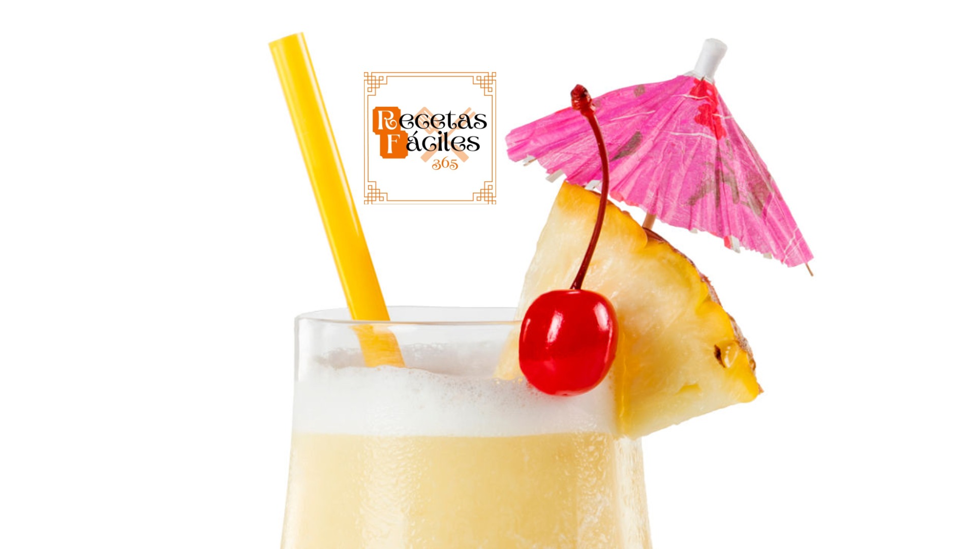 Piña colada. Receta fácil, rápida y refrescante para el verano o para cualquier ocasión.