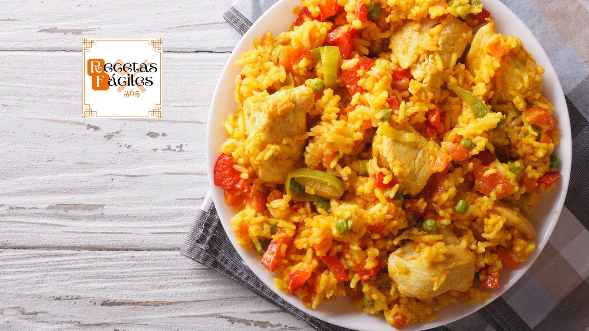 Receta de arroz con pollo al curry.