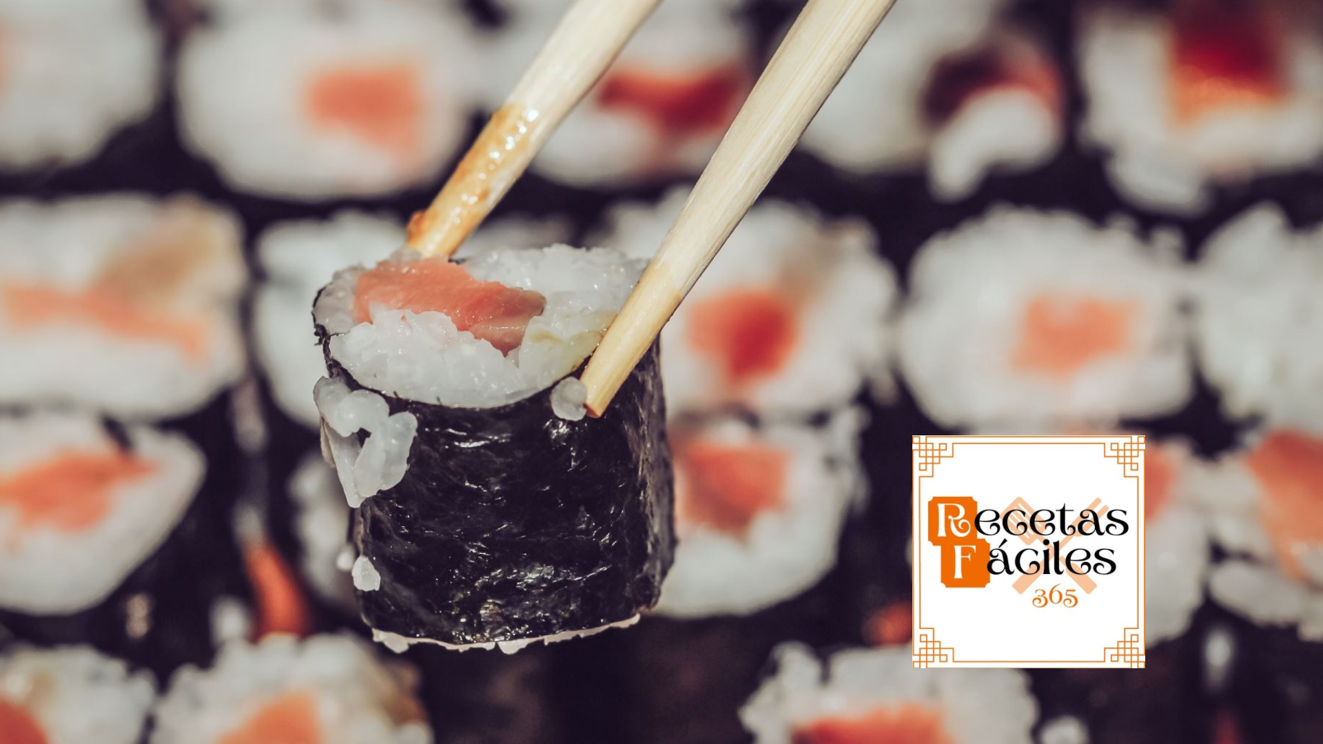 Sushi de salmón fresco. Receta fácil y deliciosa.